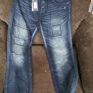 Men's Armani Exchange J65 32/32 Distressed Jeans